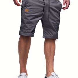 Men's Casual Cargo Shorts, Drawstring Beach Golf Shorts For Summer Outdoor Activities